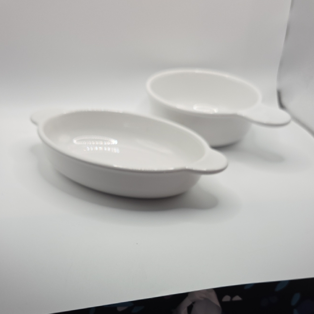 Corningware Classic White Oval and Round Dishes